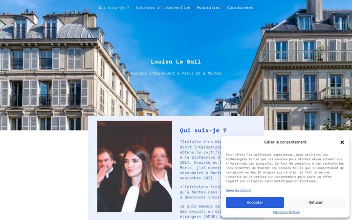 Screenshot of louisalegallavocate.fr