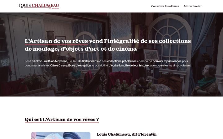 Screenshot of louischalumeau.com