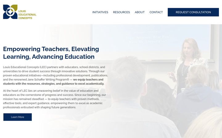 Screenshot of louisconcepts.com