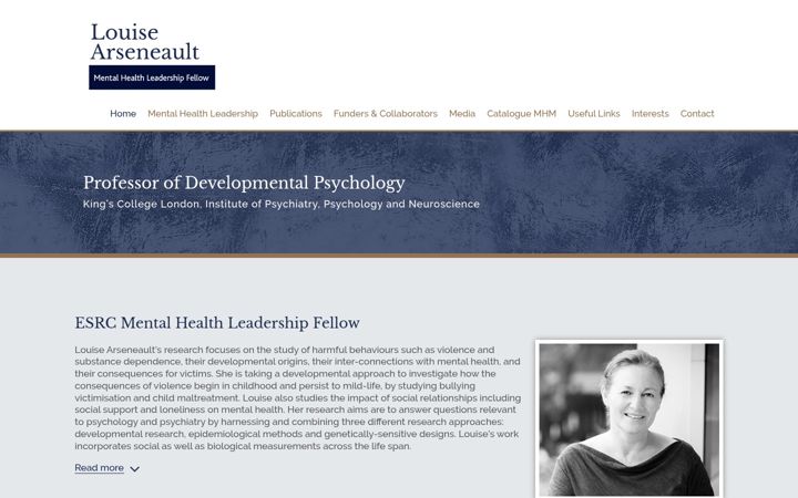 Screenshot of louise-arseneault.com
