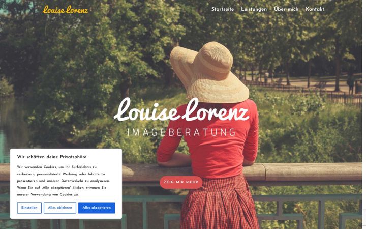 Screenshot of louise-lorenz.de