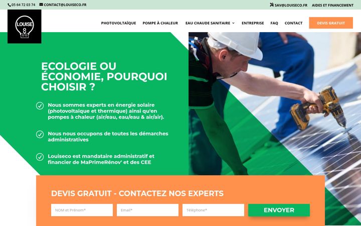Screenshot of louiseco.fr