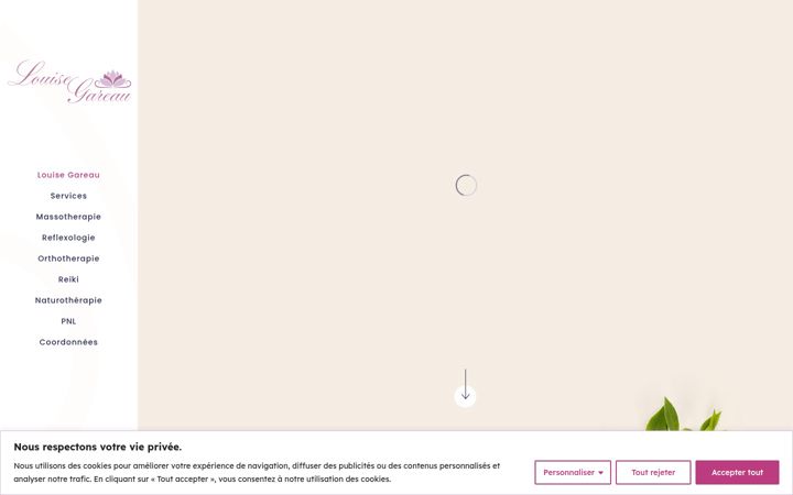Screenshot of louisegareau.com