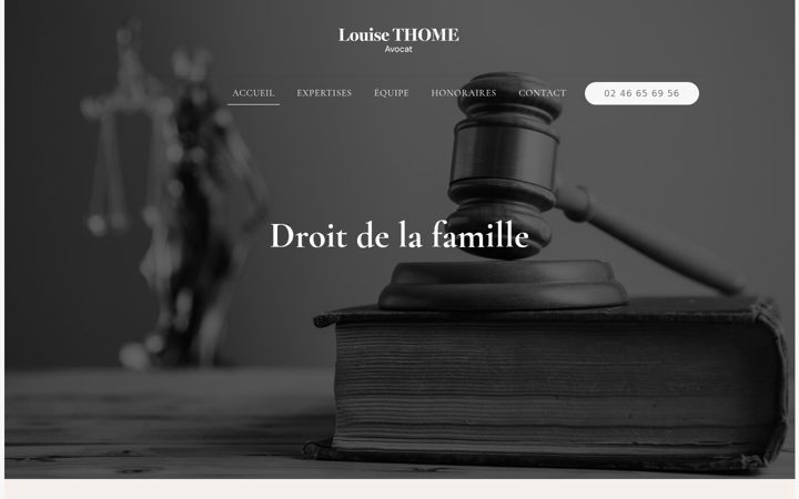 Screenshot of louisethome-avocat.fr