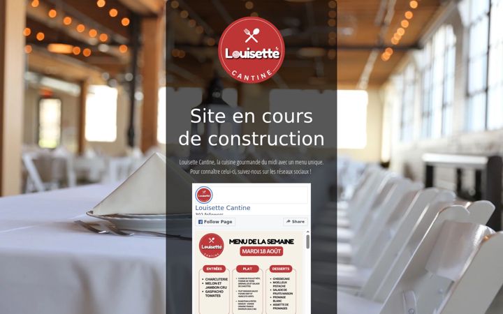 Screenshot of louisette-cantine.fr