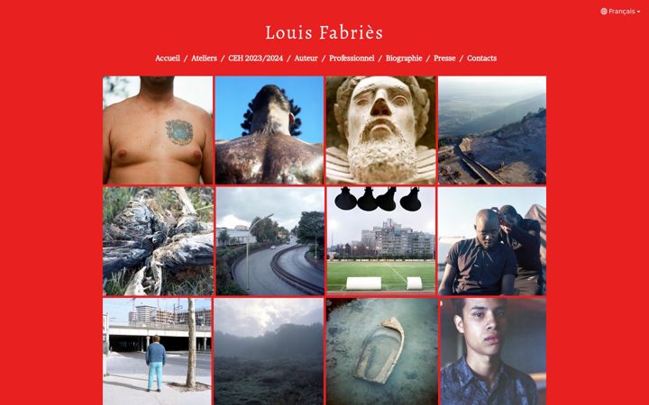 Screenshot of louisfabries.fr