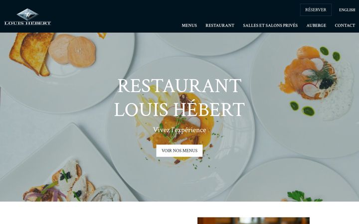 Screenshot of louishebert.com