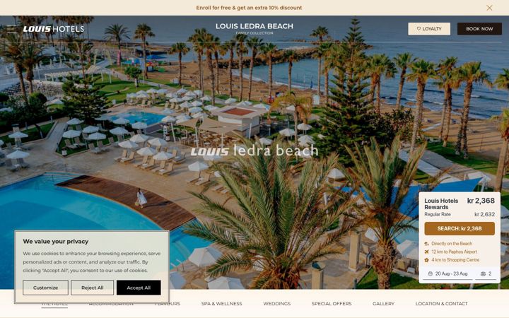 Screenshot of louisledrabeach.com
