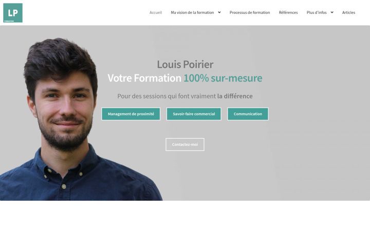 Screenshot of louispoirier.fr