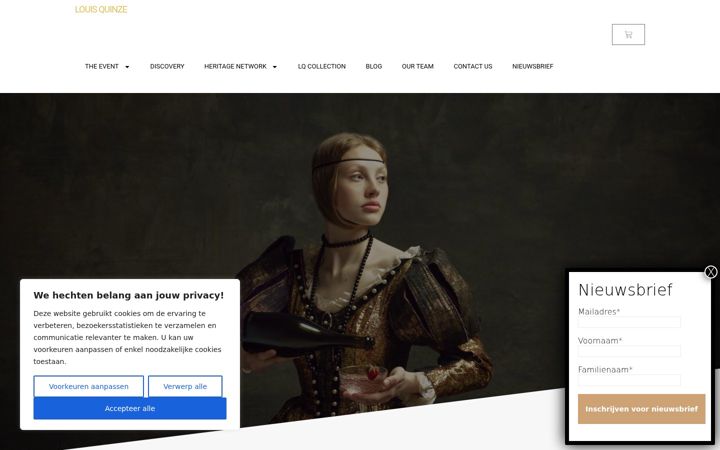 Screenshot of louisquinze.eu