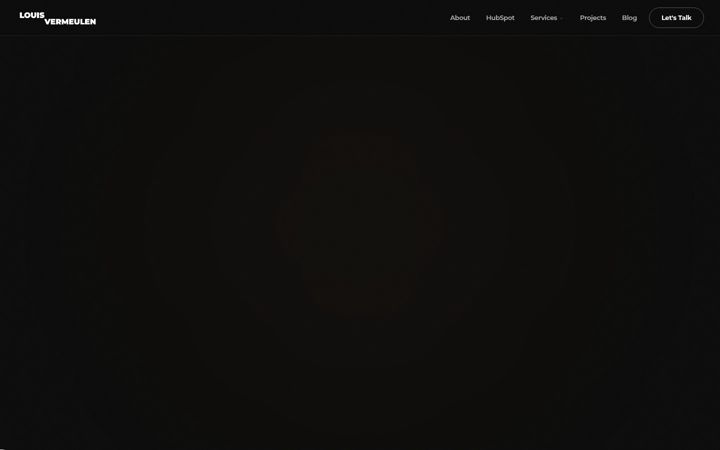 Screenshot of louisvermeulen.com