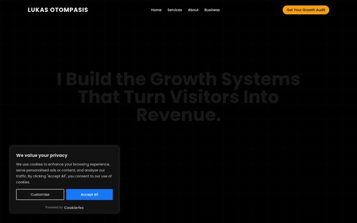 Screenshot of loukasotompasis.com