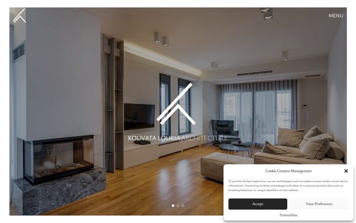 Screenshot of loukiakouvata.com