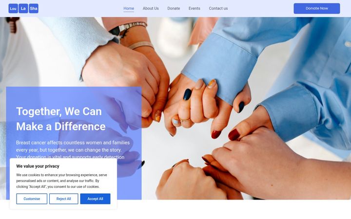 Screenshot of loulasha.org