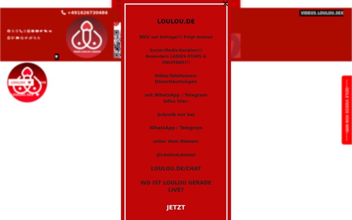 Screenshot of louloulamour.de