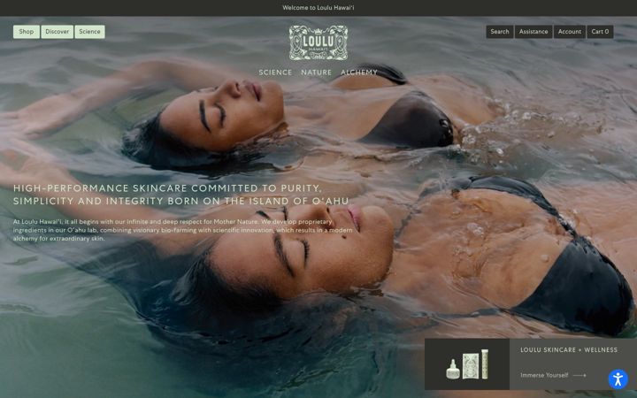 Screenshot of louluhawaii.com