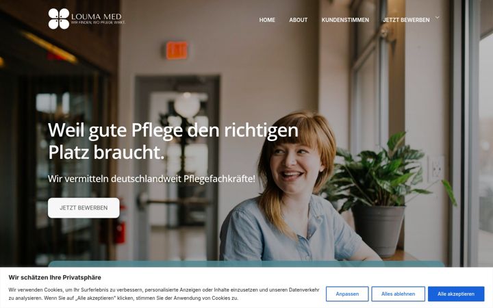 Screenshot of louma-med.de