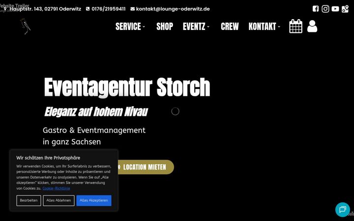 Screenshot of lounge-oderwitz.de