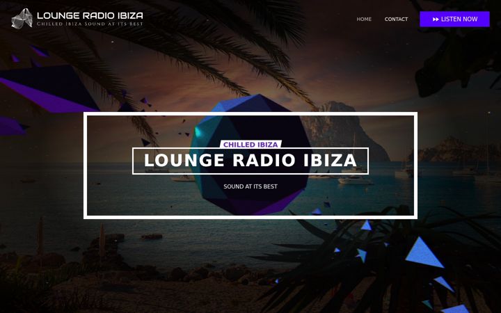 Screenshot of lounge-radio-ibiza.com