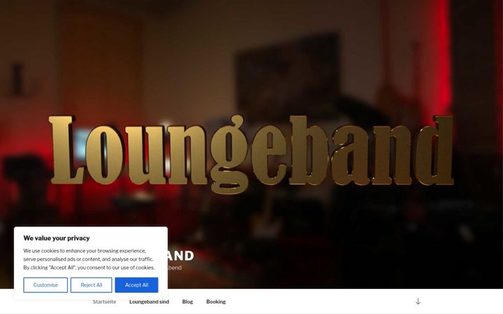 Screenshot of loungeband.de