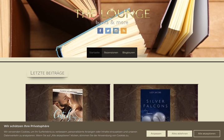 Screenshot of loungebooks.de