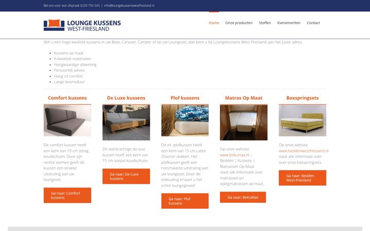 Screenshot of loungekussenswestfriesland.nl