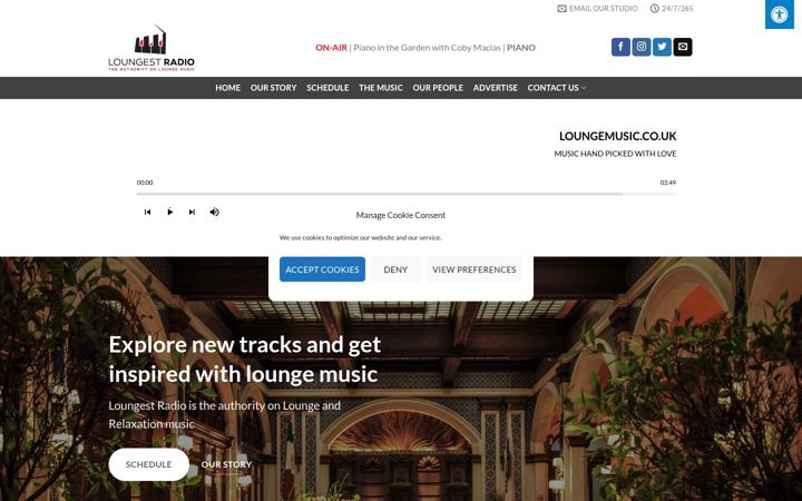 Screenshot of loungemusic.co.uk
