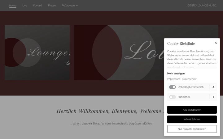 Screenshot of loungently.de
