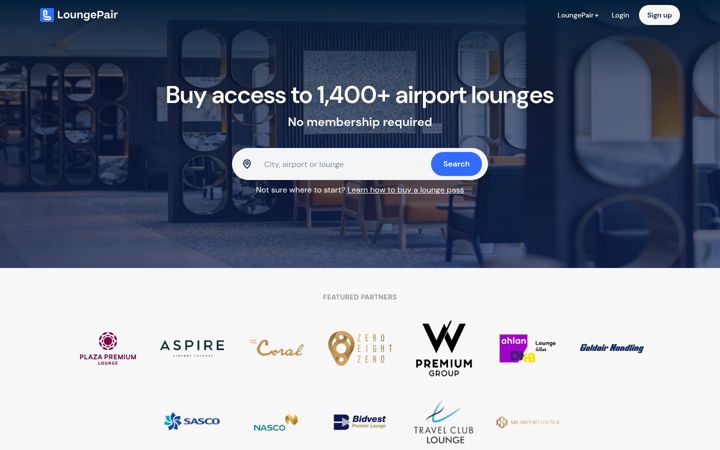 Screenshot of loungepair.com