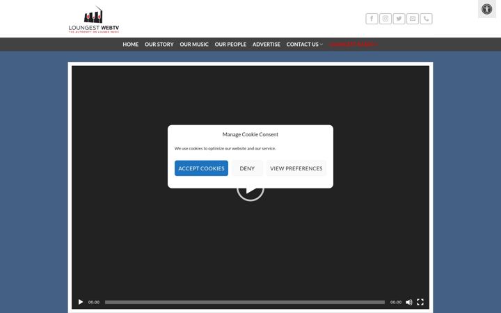 Screenshot of loungetv.co.uk