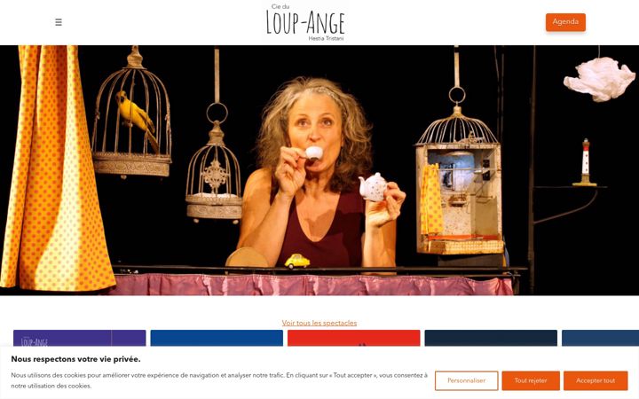 Screenshot of loup-ange.fr