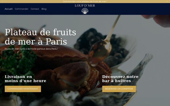 Screenshot of loup-de-mer.com