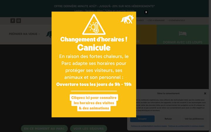 Screenshot of loupsdugevaudan.com