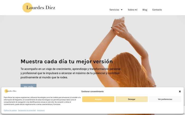 Screenshot of lourdes-diez.com