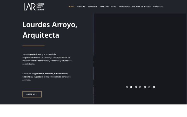 Screenshot of lourdesarroyo.es
