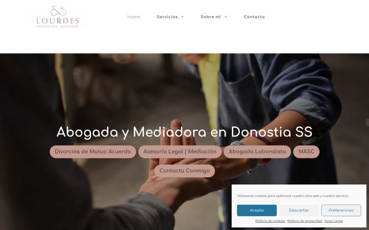 Screenshot of lourdesfernandezmanzano.com