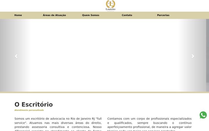 Screenshot of loureiroadvocacia.adv.br