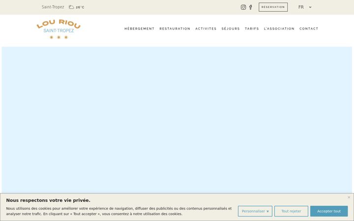 Screenshot of louriou-vacances.com