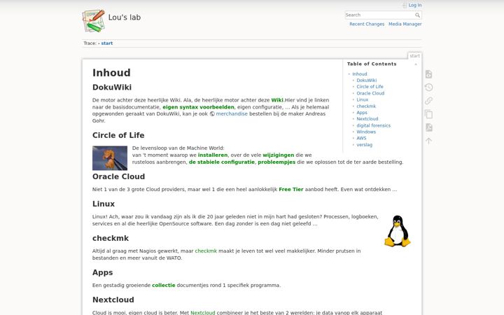Screenshot of louslab.be