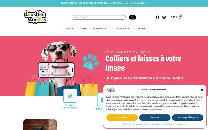 Screenshot of loustiksetzigotos.fr