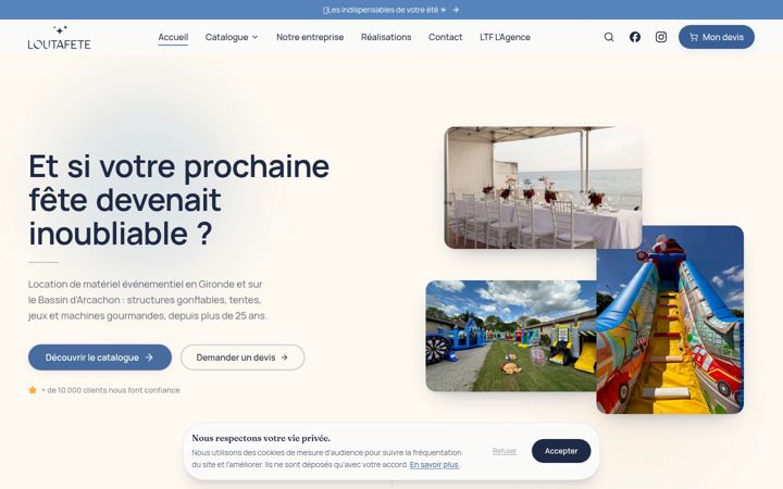 Screenshot of loutafete.com