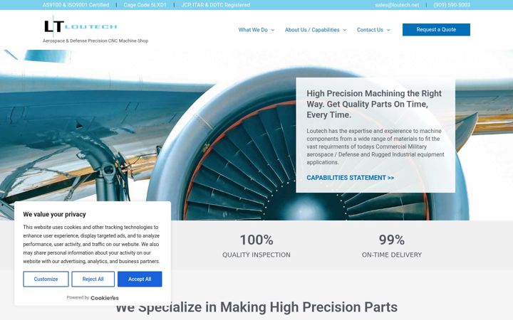 Screenshot of loutech.net