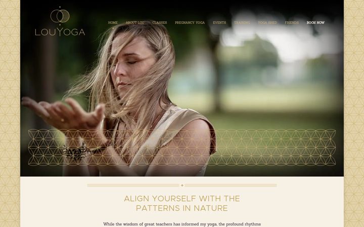 Screenshot of louyoga.com