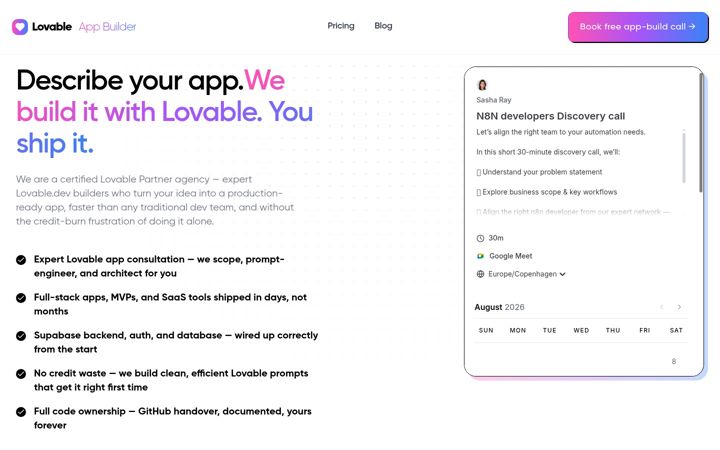 Screenshot of lovableappbuilders.com