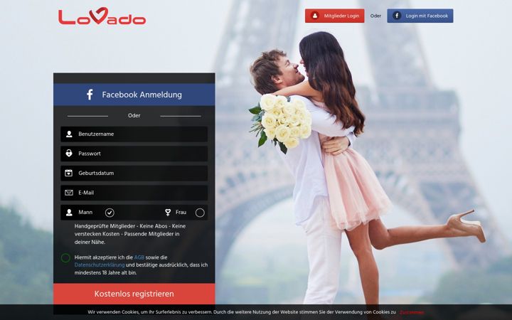 Screenshot of lovado.net