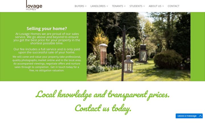 Screenshot of lovagehomes.com