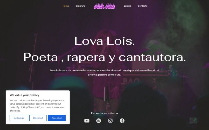 Screenshot of lovalois.com