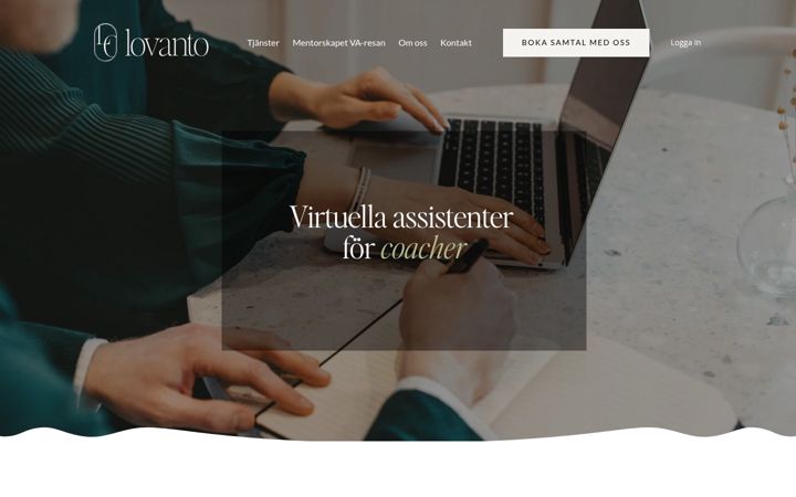 Screenshot of lovanto.se
