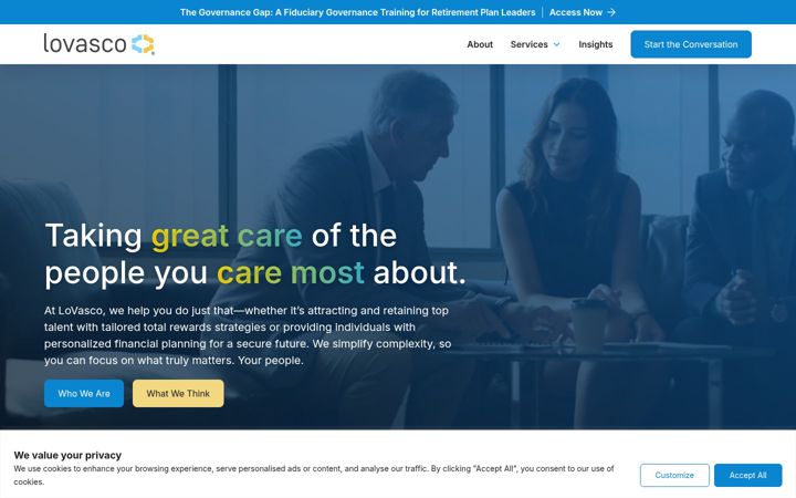 Screenshot of lovascogroup.com