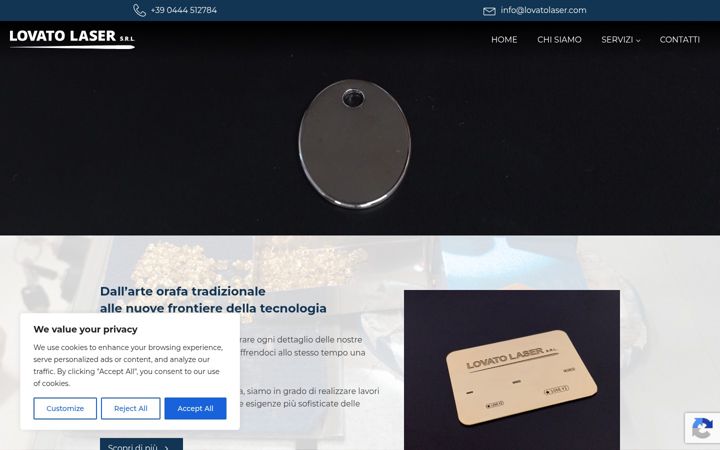 Screenshot of lovatolaser.com